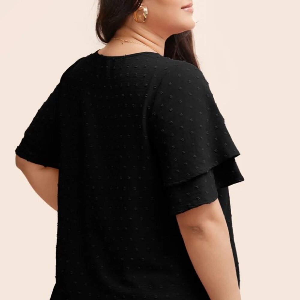 Bloomchic Swiss Dot Blouse - 6X / 30 - Picture 5 of 5